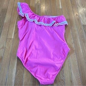 J. Crew Pink and white Swimsuit